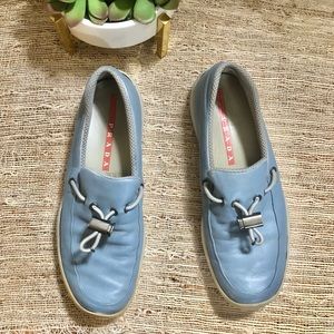 Prada Sport Loafers Vtg in Blue sz 38